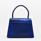 Borsa ambra in pelle - blu