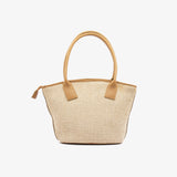 Borsa classic pape in paglia rafia - cammello