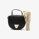 Borsa saddle in pelle - nero