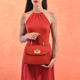 Borsa cappuccio in pelle