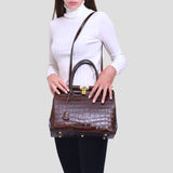 Imperiale Ledertasche - dunkelbraun