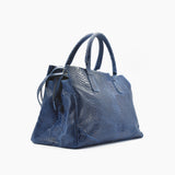 Borsa morbida in pelle - blu