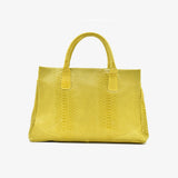 Borsa morbida in pelle - giallo