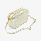 Borsa laminata in pelle