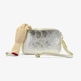 Borsa laminata in pelle