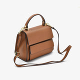 Borsa luna in pelle - cammello