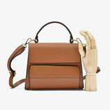 Borsa luna in pelle - cammello