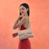 Borsa marta in pelle - rosa