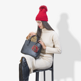 Borsa piccola Iris in pelle - nero