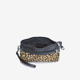 Pochette mini Macchia in pelle