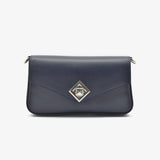 Mini bag in pelle - blu notte