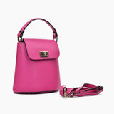 Borsa annalisa in pelle - fucsia