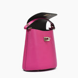 Borsa annalisa in pelle - fucsia