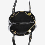 Borsa Scudo in pelle - nero