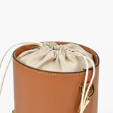 Secchiello piccolo in pelle - cammello