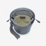 Secchiello Vera in pelle - grigio