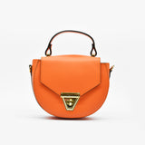 Borsa saddle in pelle - arancione