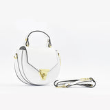 Borsa saddle in pelle - bianco