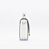 Borsa saddle in pelle - bianco