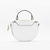 Borsa saddle in pelle - bianco