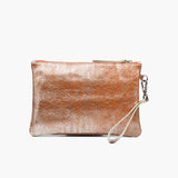 Pochette silver in pelle