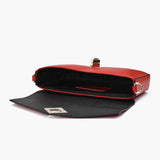 Mini bag in pelle - rosso