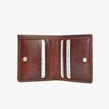 Portafoglio senior in cuoio - testa di moro