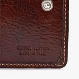 Portafoglio senior in cuoio - testa di moro