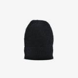 Berretto in misto cashmere e angora - nero