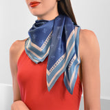 Foulard big 1985 in seta - blu