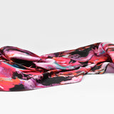 Foulard fucsia Astratto in seta