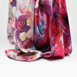 Foulard fucsia Astratto in seta
