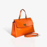 Borsa big cappuccio in pelle