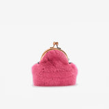 Portamonete Circle - fucsia nero