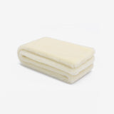 Sciarpa da donna in pelliccia ecologica sintetica rigenerata bianco avorio