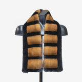 Sciarpa Piano in visone - marrone