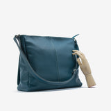 Borsa shopping in pelle - petrolio