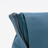 Borsa shopping in pelle - petrolio