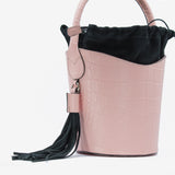 Secchiello Vera in pelle - rosa