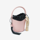 Secchiello Vera in pelle - rosa