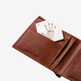 Leather bi-fold wallet