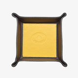 Svuotatasche in pelle - giallo