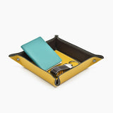 Svuotatasche in pelle - giallo