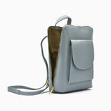 Zaino in pelle - grigio