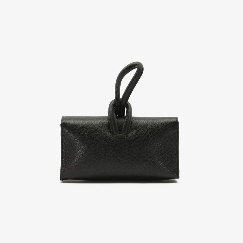 Pochette bracciale in pelle - nero