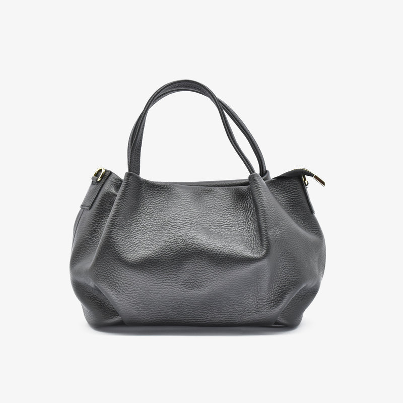 Classic leather bag - black