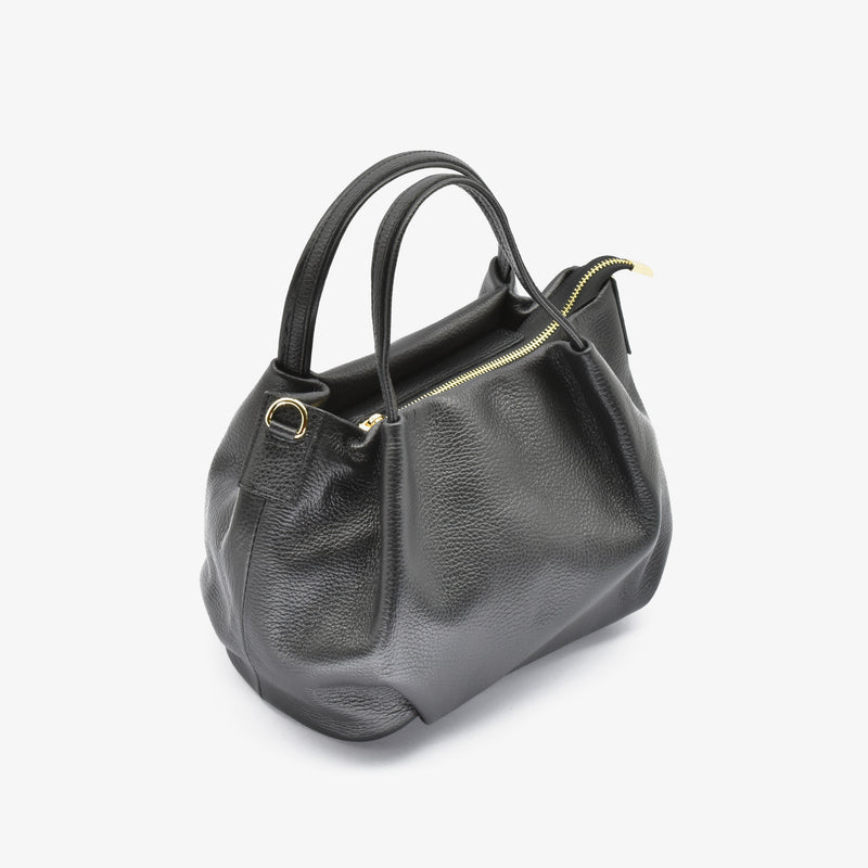 Classic leather bag - black