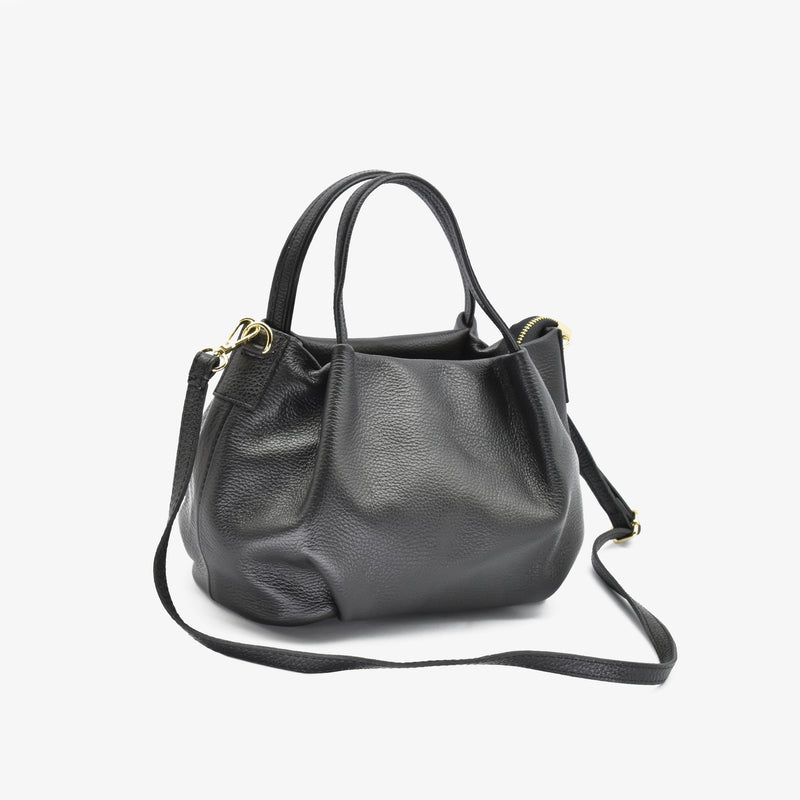 Borsa classic in pelle - nero