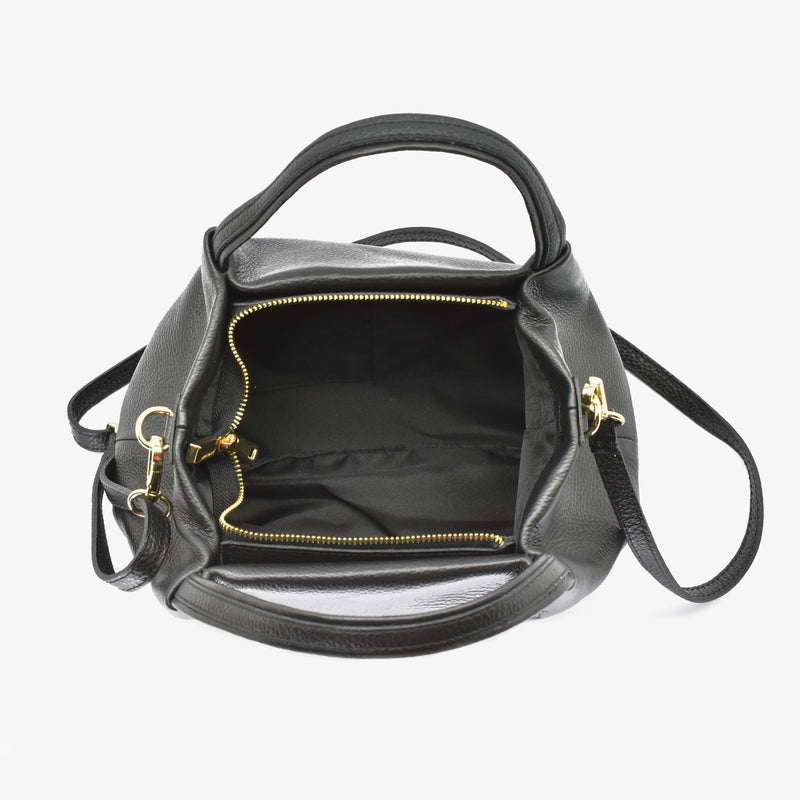 Borsa classic in pelle - nero