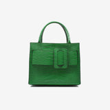 Leather belt bag - green